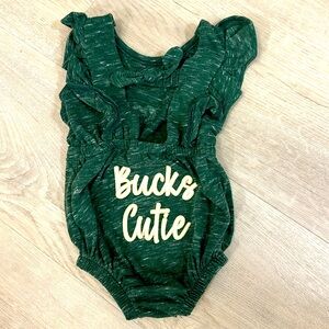 Milwaukee Bucks 3-6m baby girl bodysuit Bucks Cutie EUC